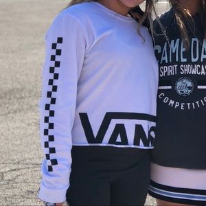 Vans crop top long sleeve shirt